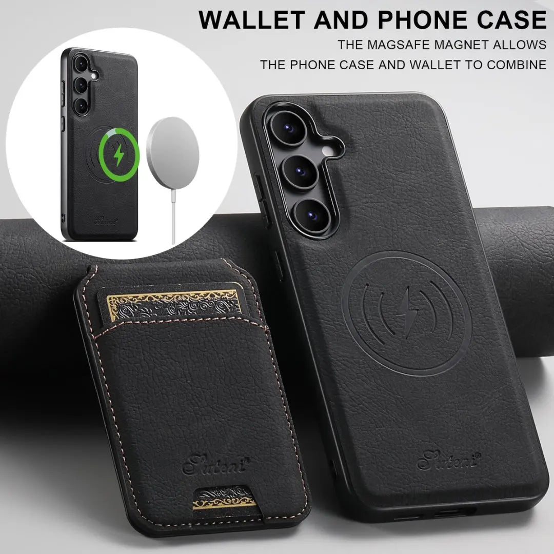 Samsung Magnetic Leather Wallet Case