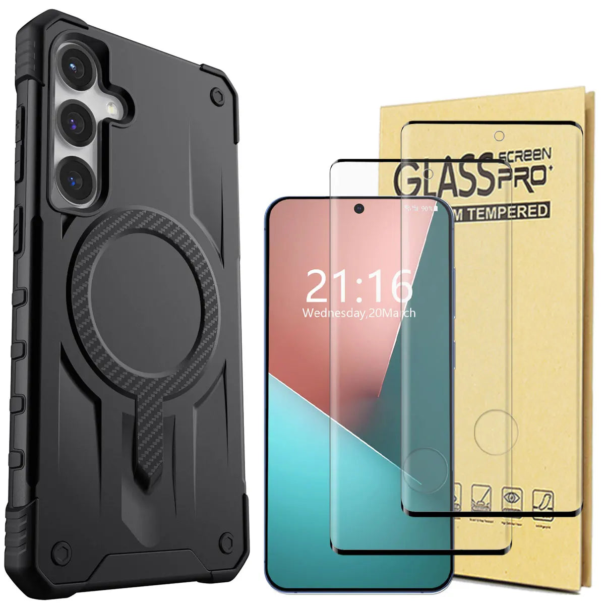 Samsung Galaxy S Case with Dual Glass