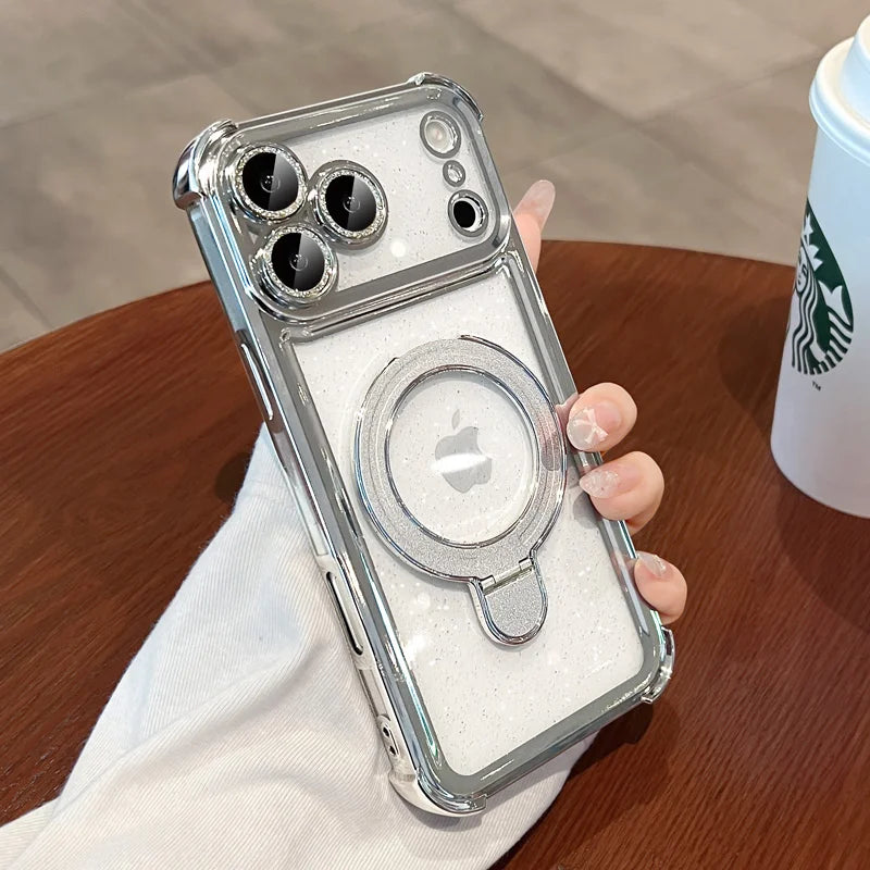 MagSafe Bling Glitter Clear iPhone Case