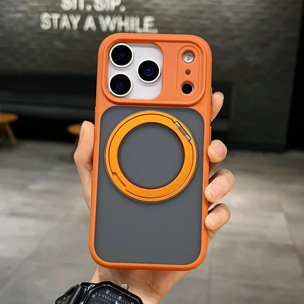 MagSafe Matte Rotating Stand iPhone Case