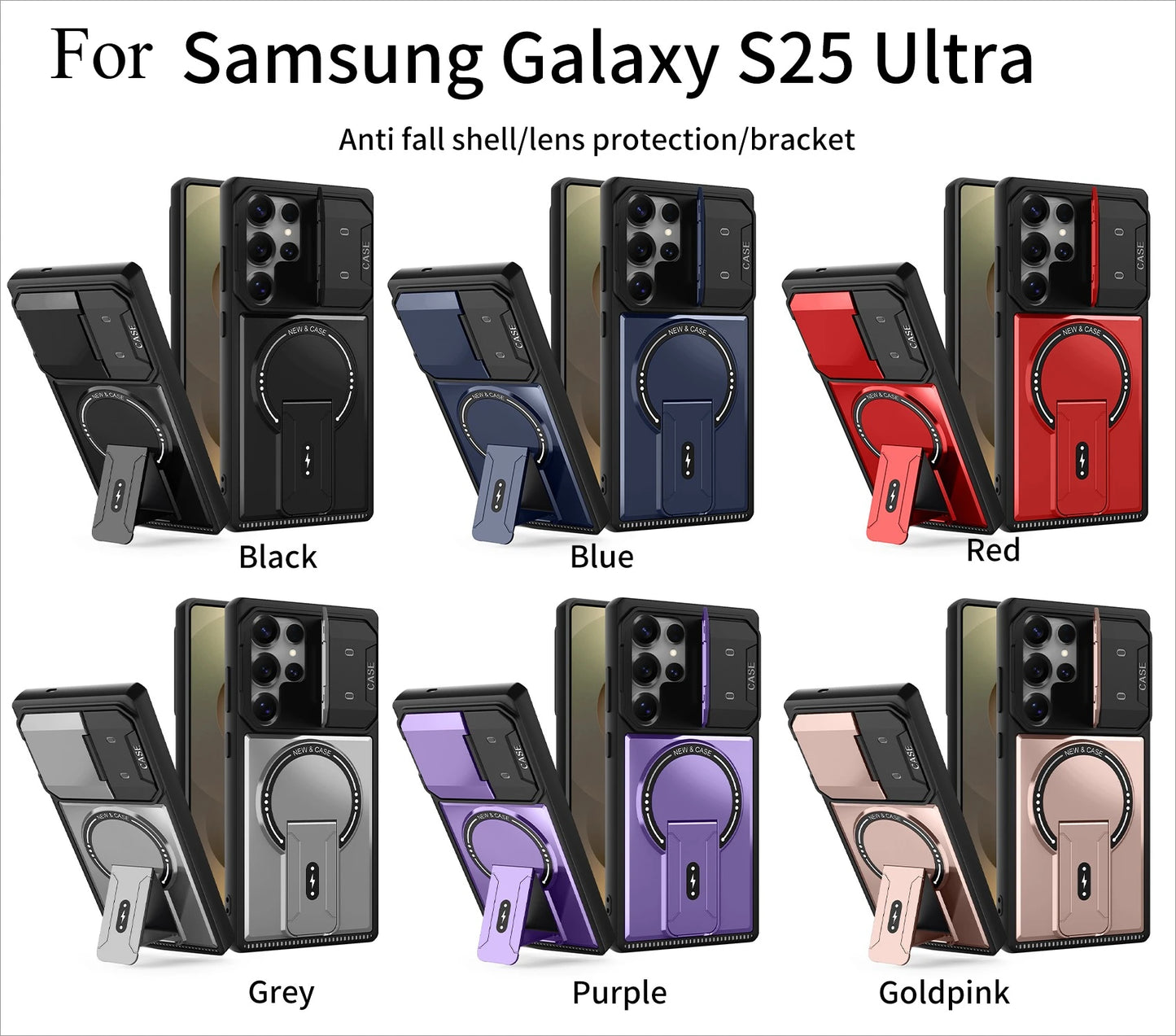 Magnetic Bracket Phone Case Samsung
