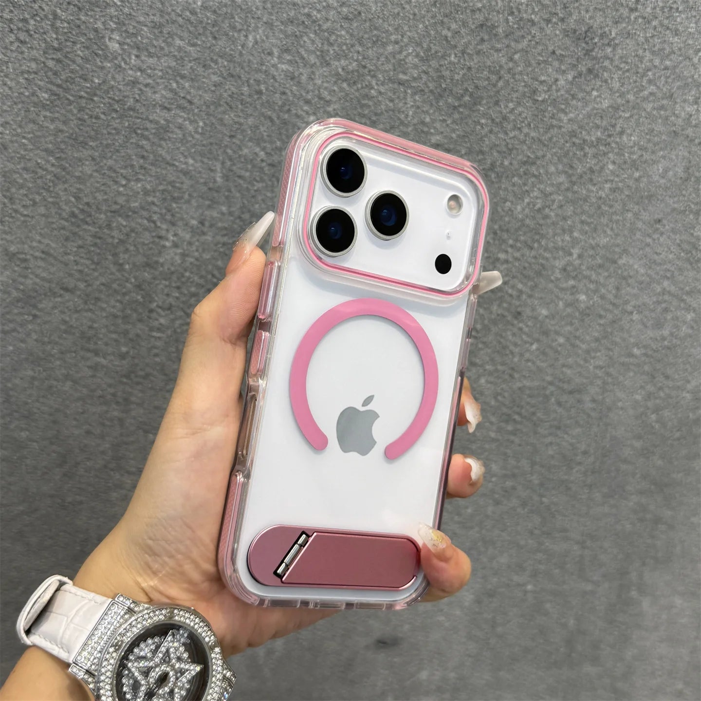 Transparent Orange MagSafe Acrylic Case