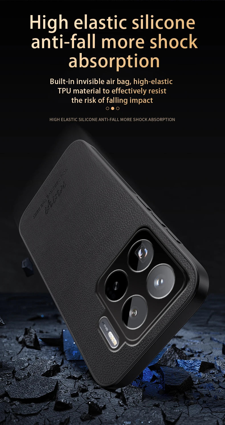 Magnetic Leather Shockproof Case Xiaomi