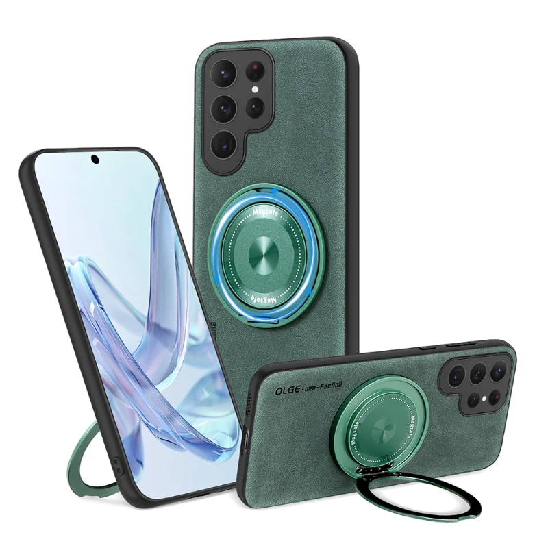 MagSafe Ring Leather Case for Samsung