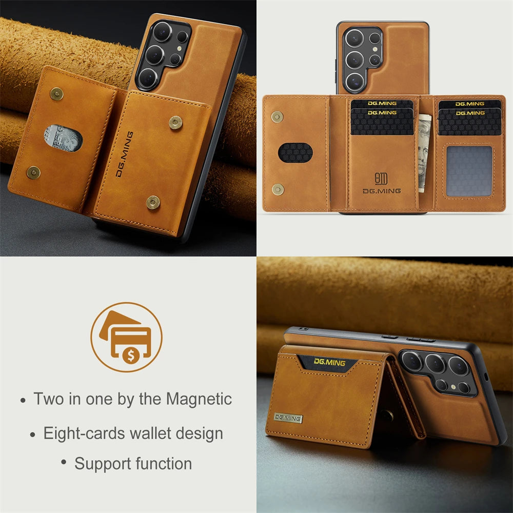 Magnetic Card Wallet Case for Samsung