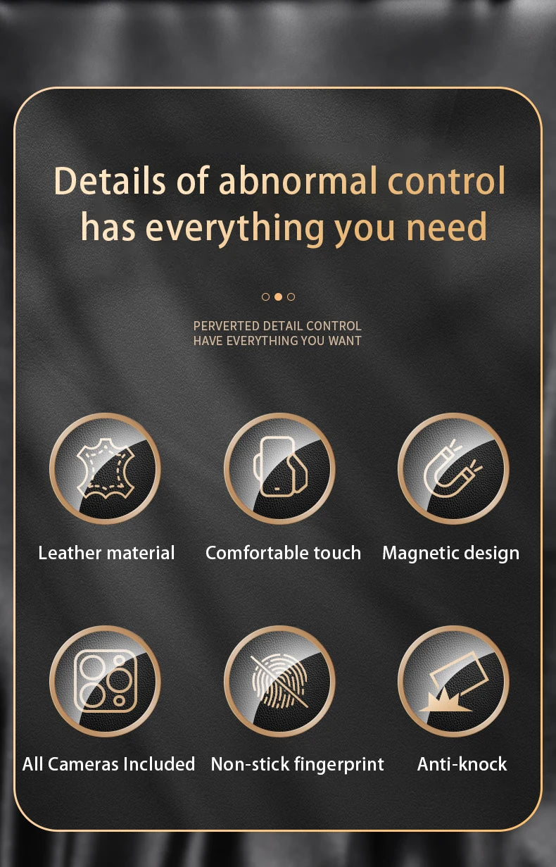 Magnetic Leather Shockproof Case Xiaomi