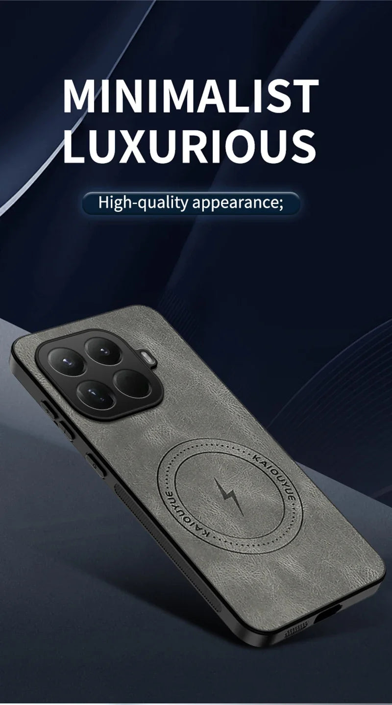 Magnetic Leather Shockproof Case Xiaomi