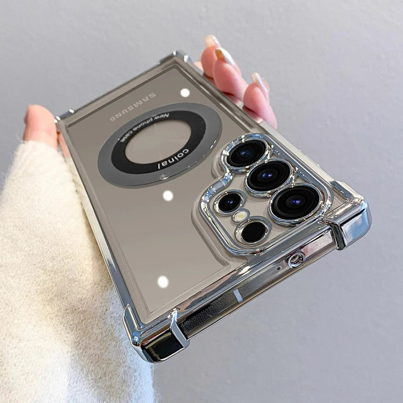 Magnetic Wireless Case Samsung Galaxy