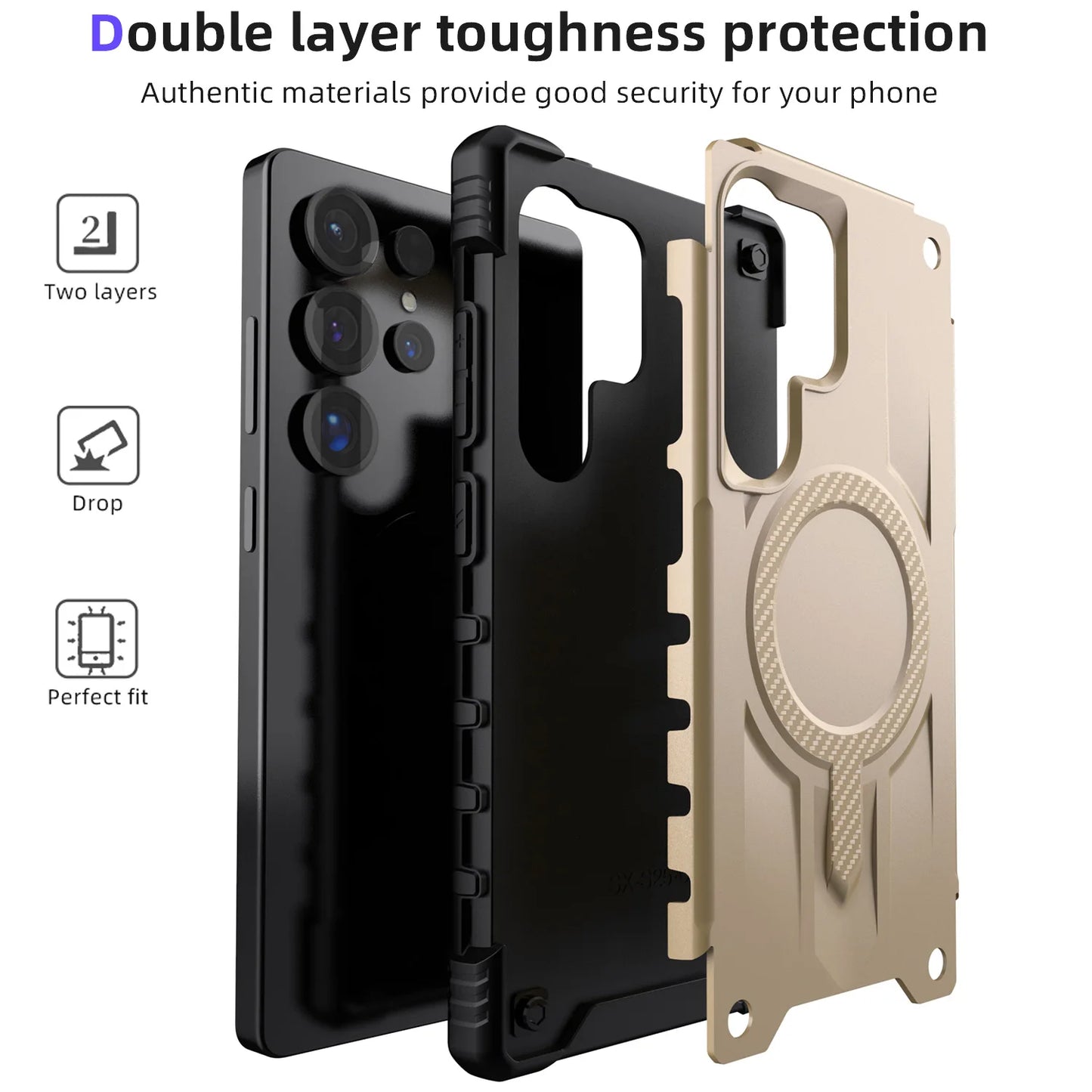 Samsung Galaxy S Case with Dual Glass