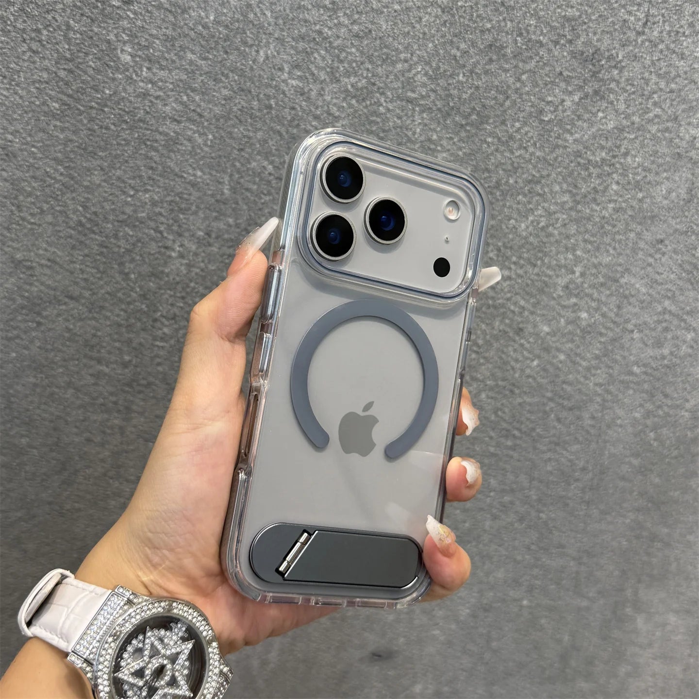 Transparent Orange MagSafe Acrylic Case