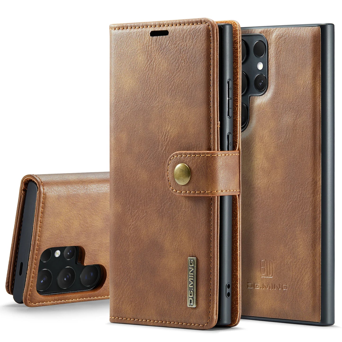 Magnetic Leather Wallet Case for Samsung