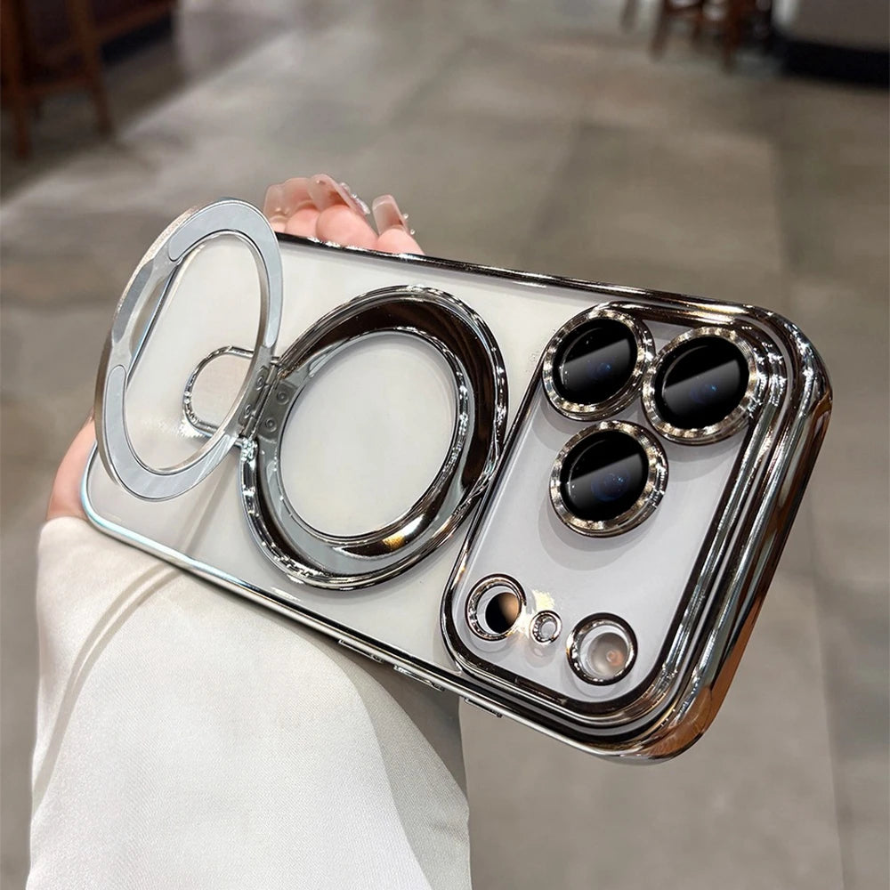 Orange MagSafe Stand Case for iPhone