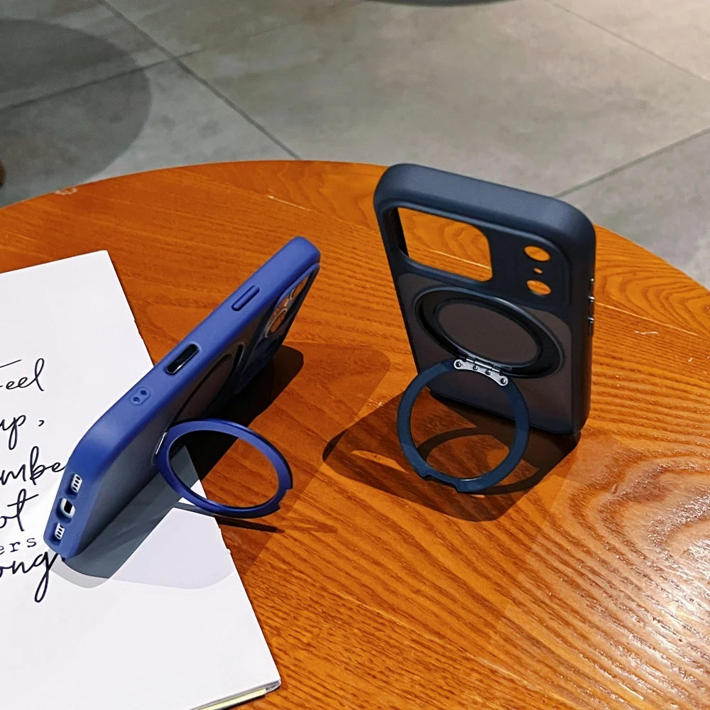 MagSafe Matte Rotating Stand iPhone Case