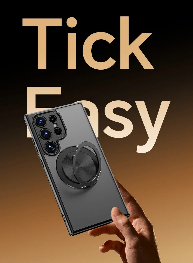 MagSafe Matte Clear Samsung Ring Case