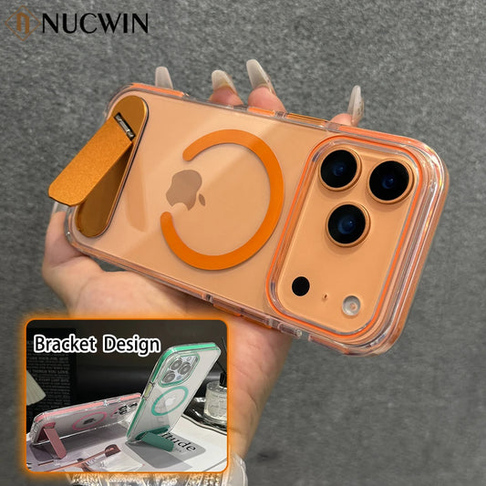 Transparent Orange MagSafe Acrylic Case