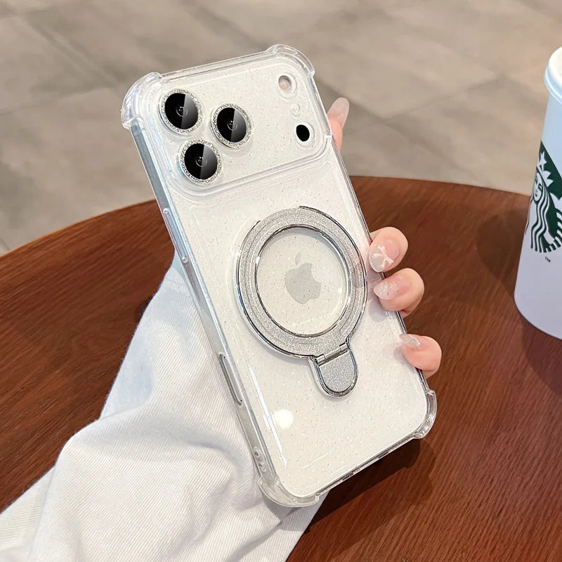 MagSafe Bling Glitter Clear iPhone Case