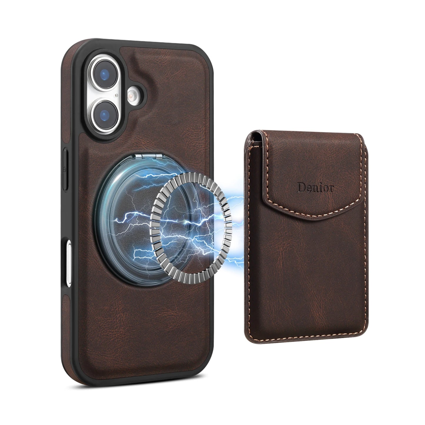 MagSafe Leather Wallet Case for iPhone