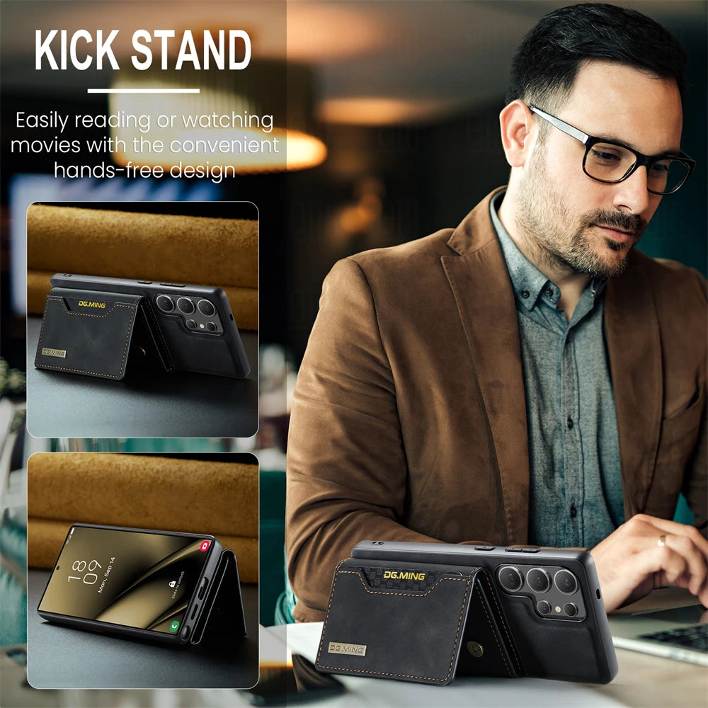 Magnetic Card Wallet Case for Samsung