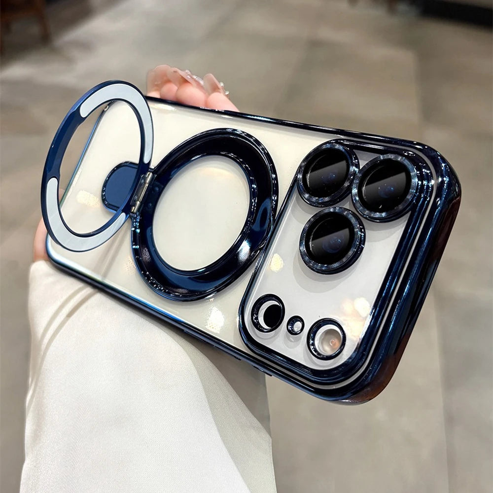 Orange MagSafe Stand Case for iPhone