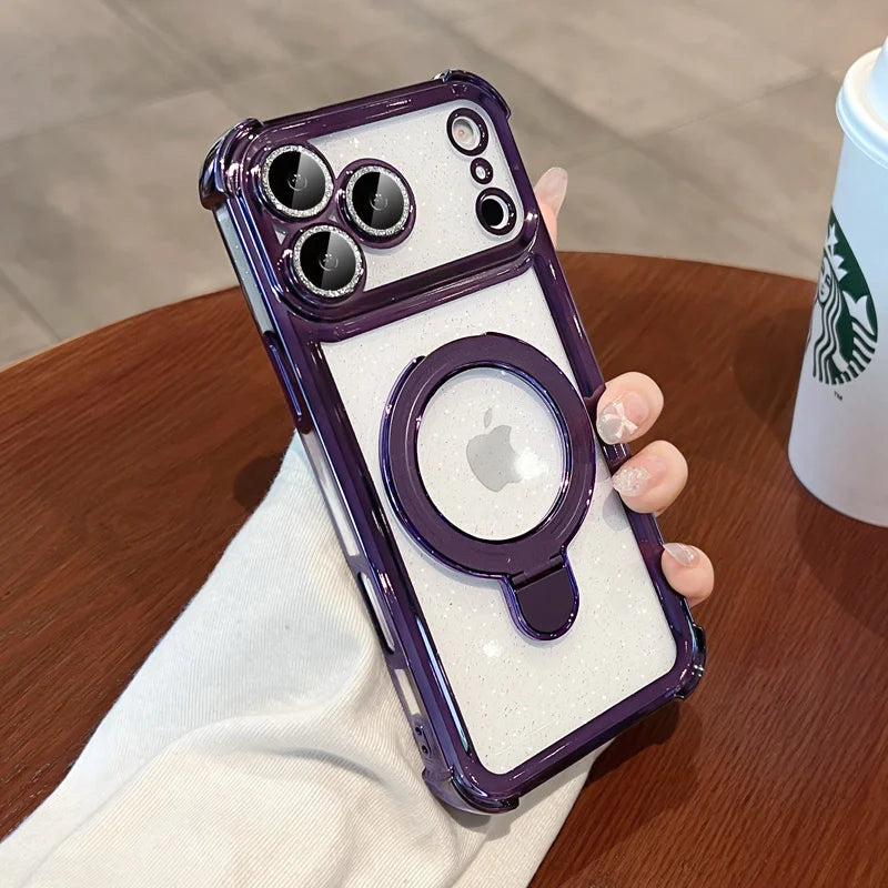 MagSafe Bling Glitter Clear iPhone Case