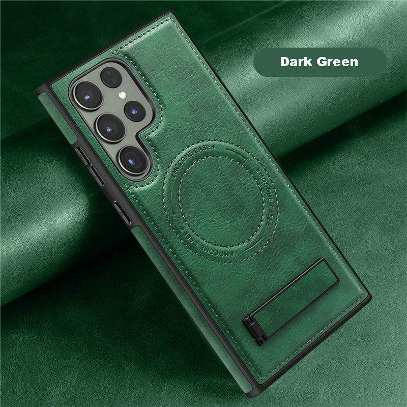 MagSafe Leather Kickstand Case Samsung