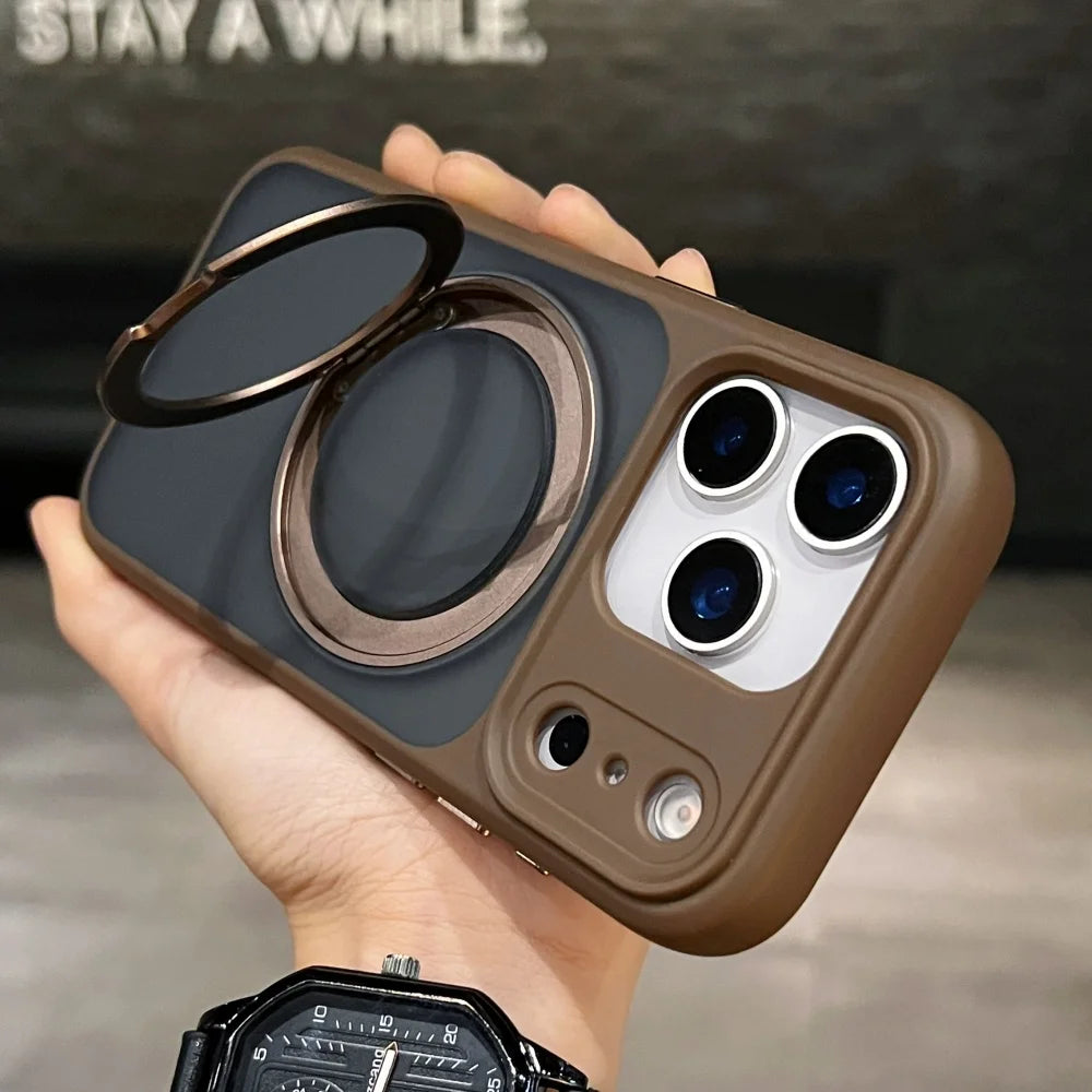 MagSafe Matte Rotating Stand iPhone Case