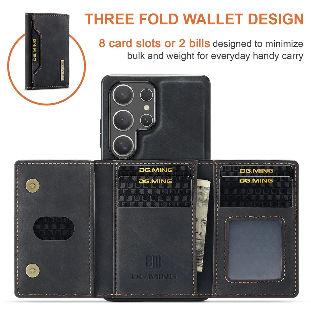 Magnetic Card Wallet Case for Samsung