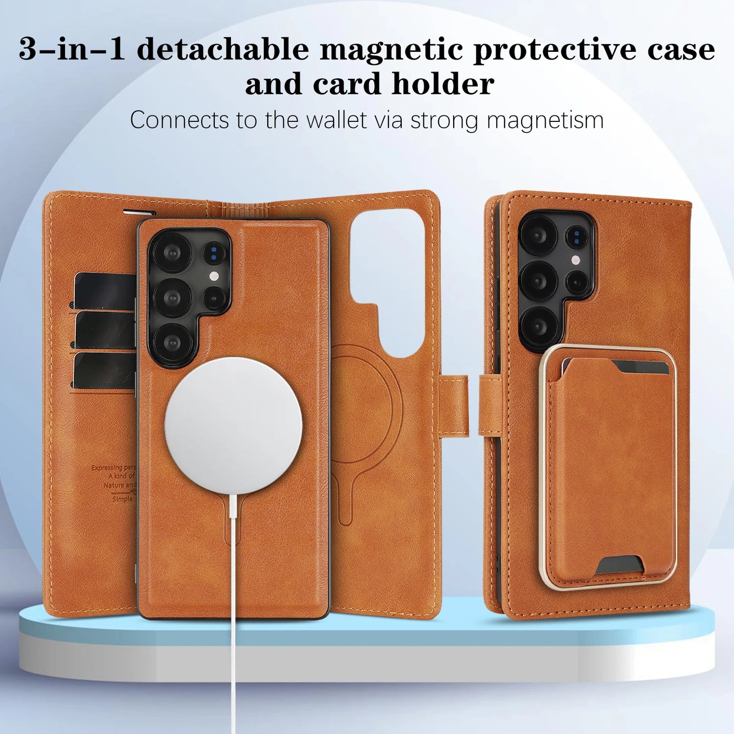 Detachable Magnetic Wallet Case Samsung