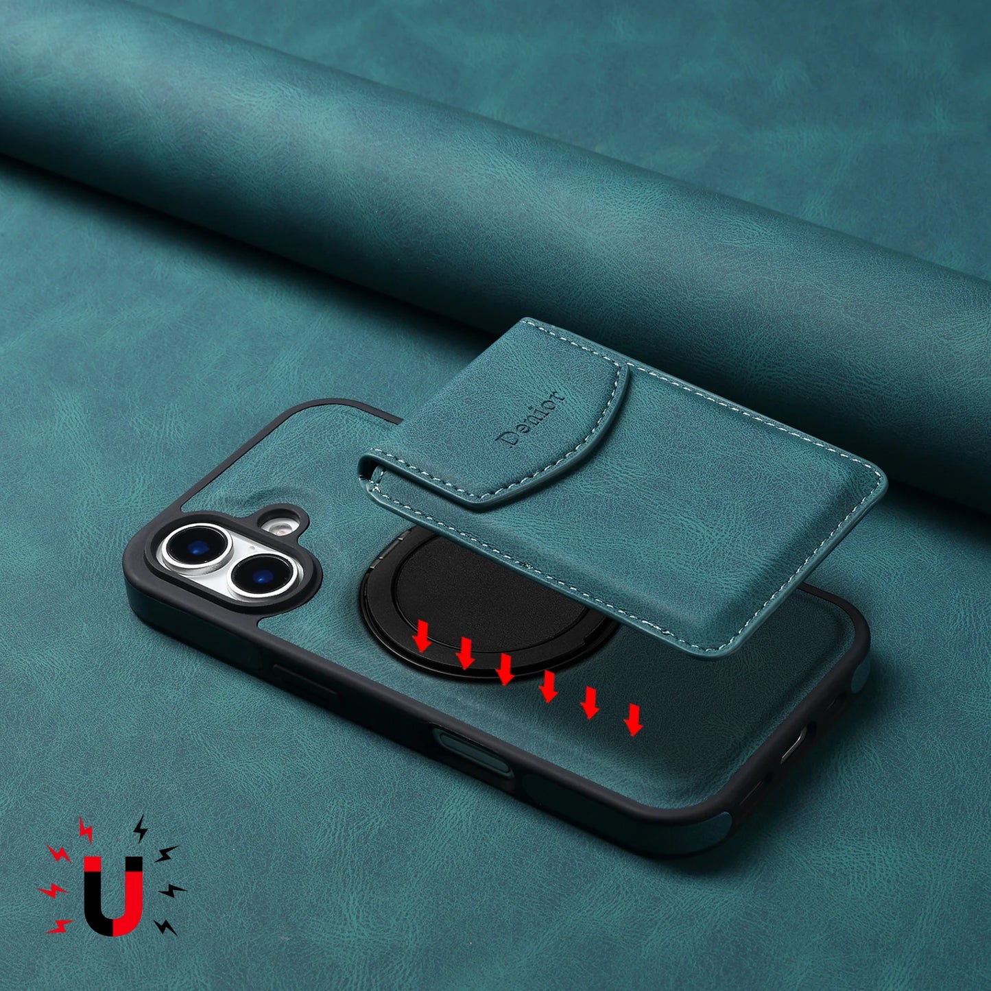 MagSafe Leather Wallet Case for iPhone