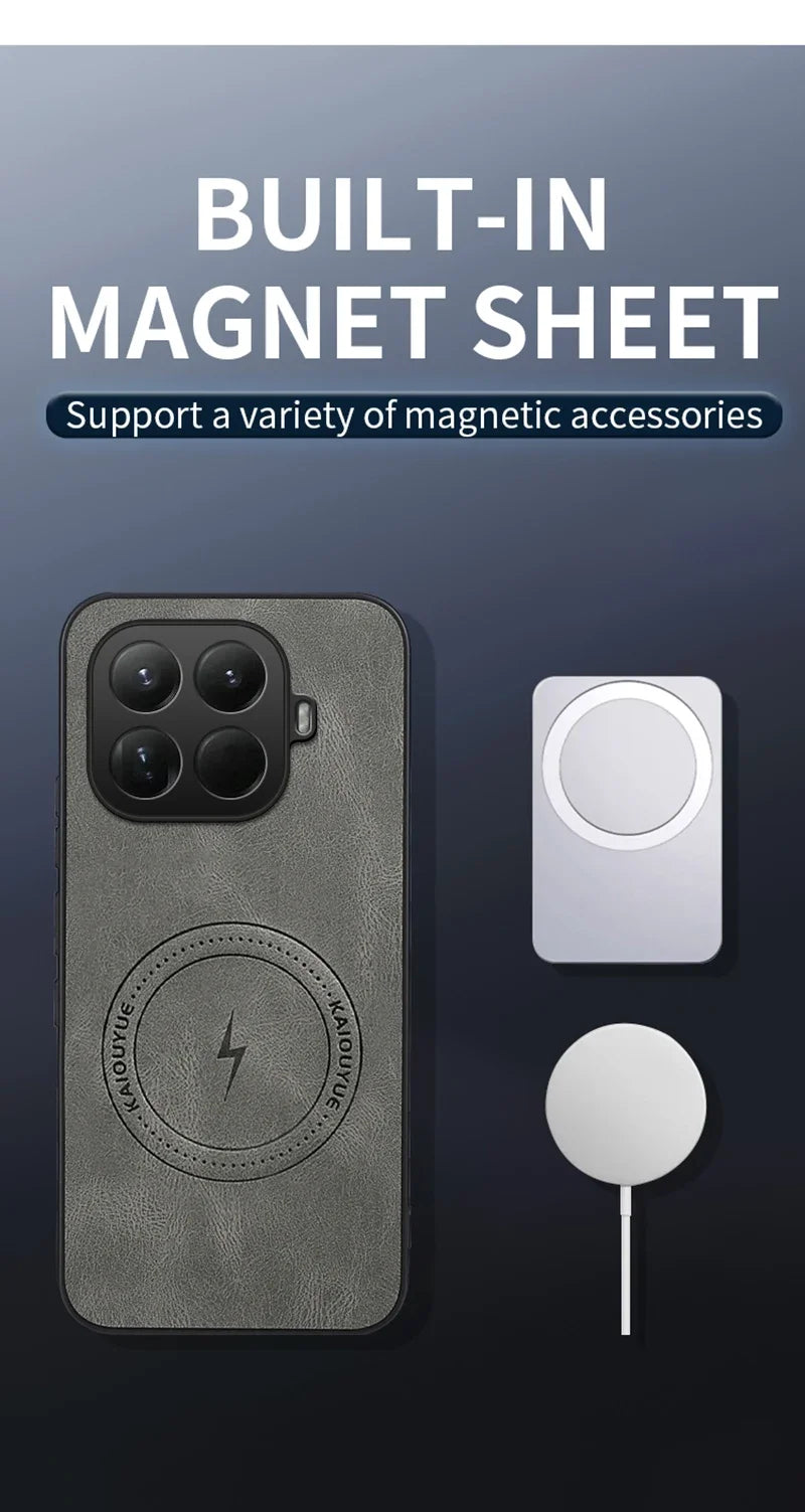 Magnetic Leather Shockproof Case Xiaomi