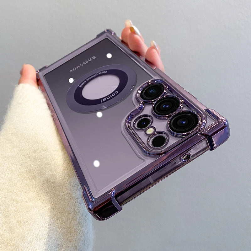 Magnetic Wireless Case Samsung Galaxy