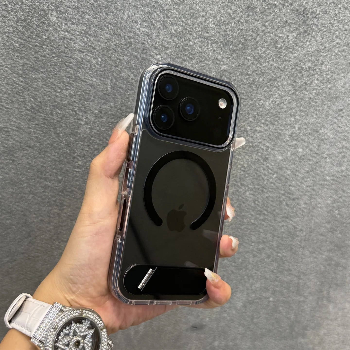 Transparent Orange MagSafe Acrylic Case