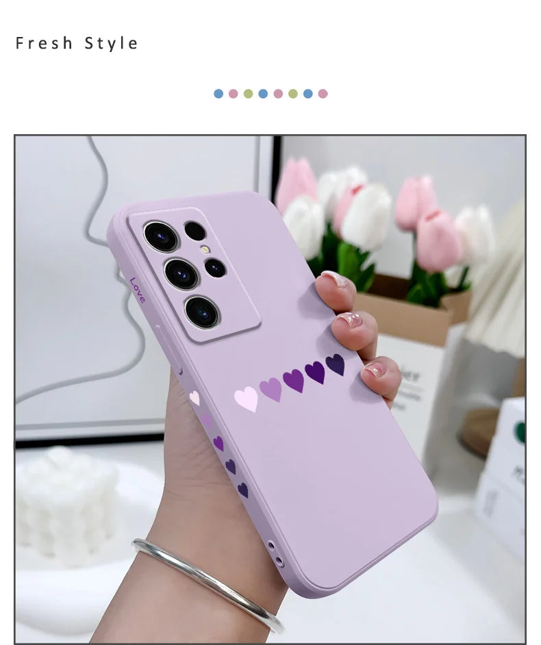 Gradient Heart Case for Samsung Galaxy