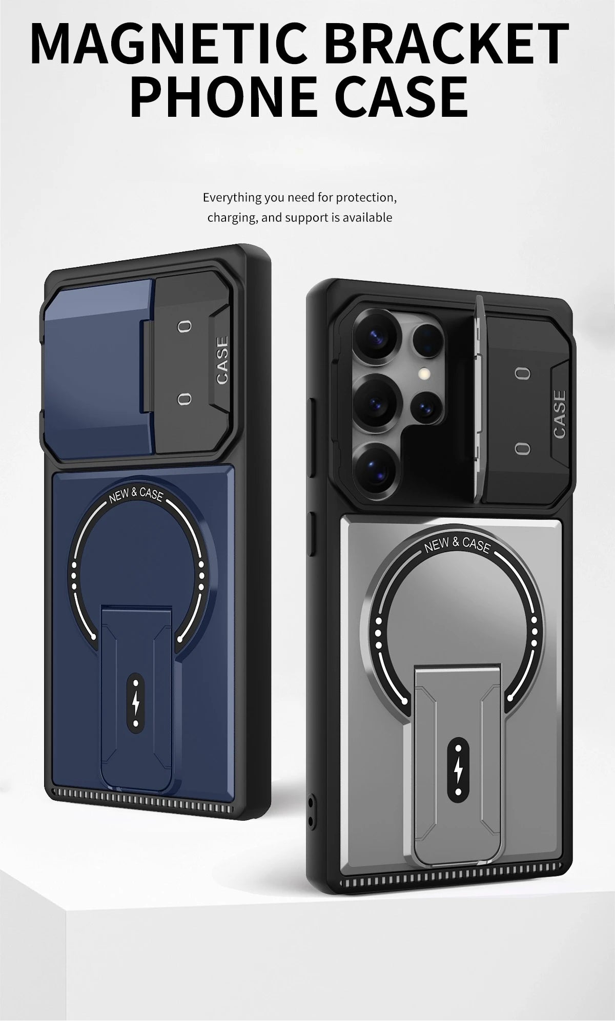 Magnetic Bracket Phone Case Samsung