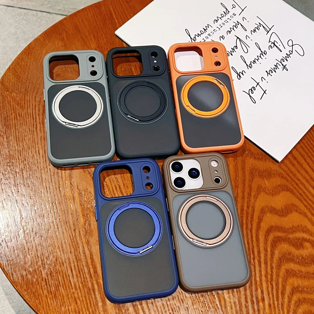 MagSafe Matte Rotating Stand iPhone Case
