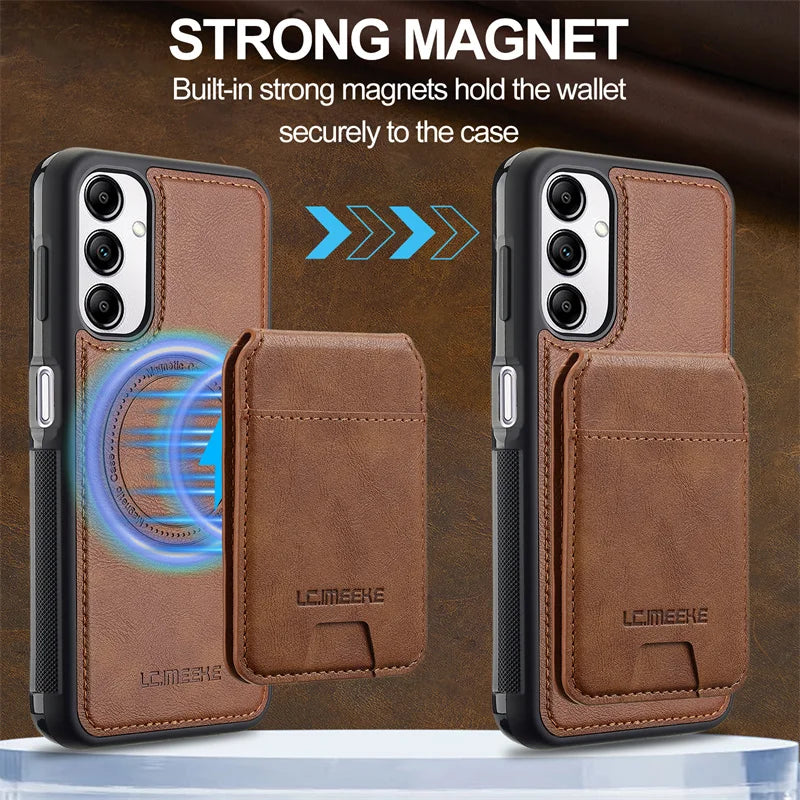 MagSafe Leather Card Holder Case Samsung