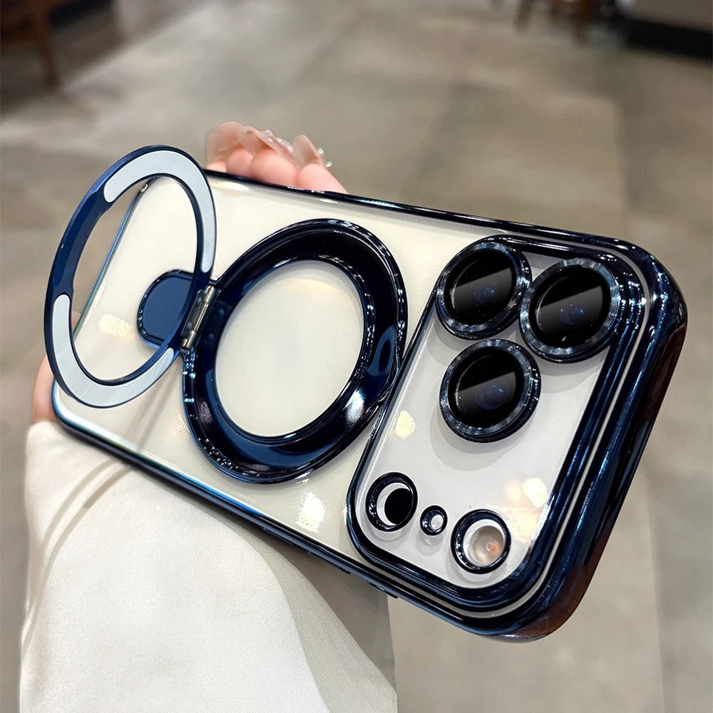 Orange MagSafe Stand Case for iPhone