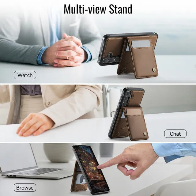 Magnetic Wallet Case Samsung Galaxy