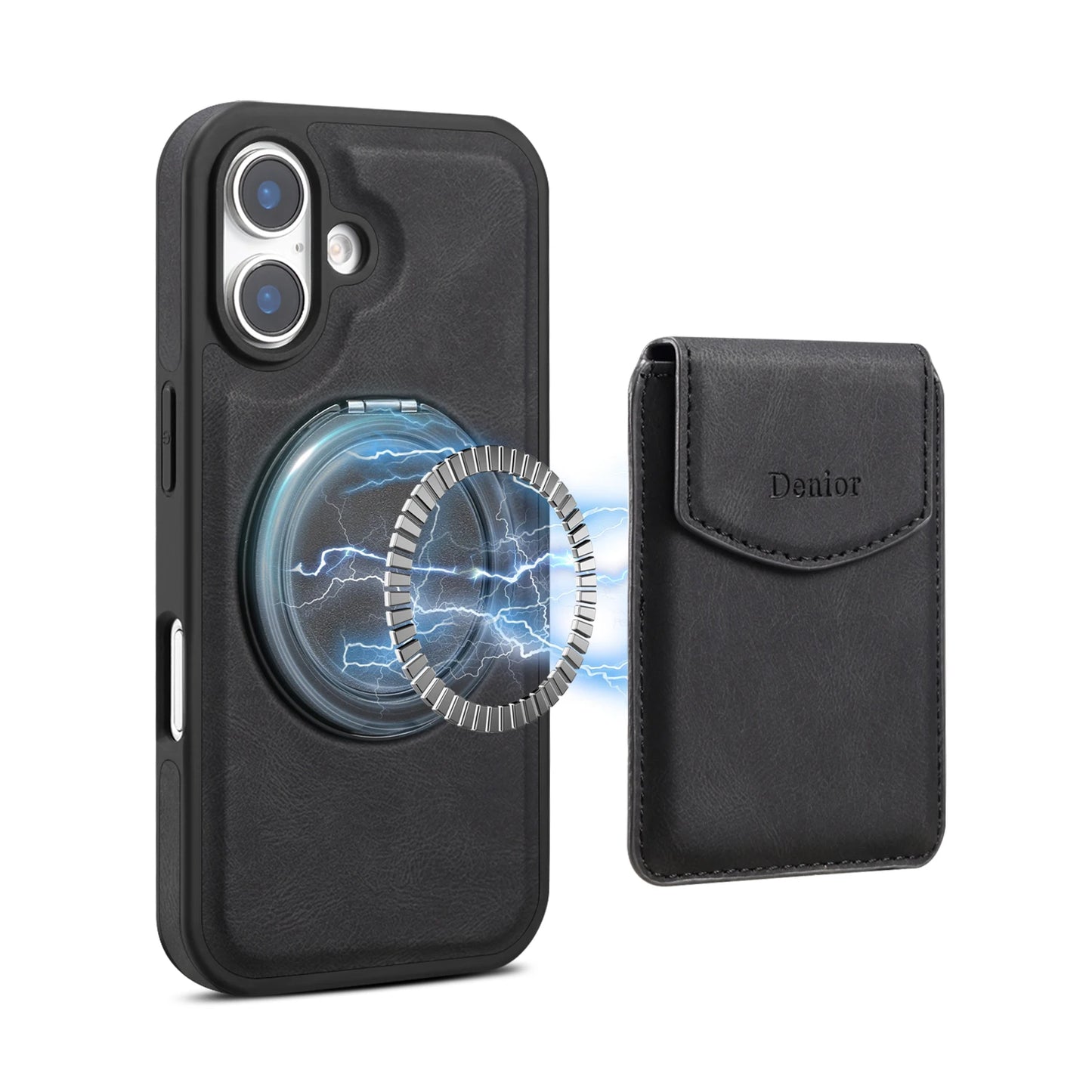 MagSafe Leather Wallet Case for iPhone