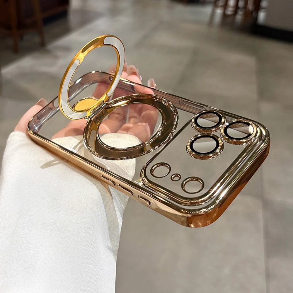 Orange MagSafe Stand Case for iPhone