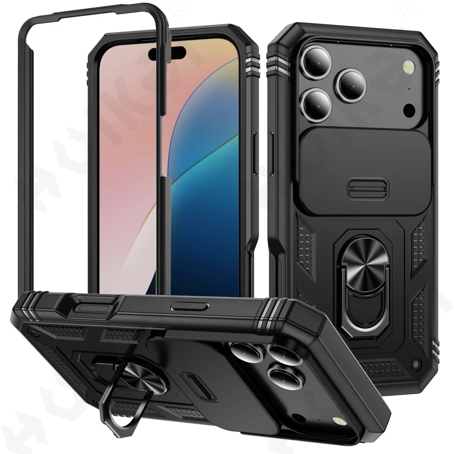 Rugged Swivel Kickstand iPhone Case