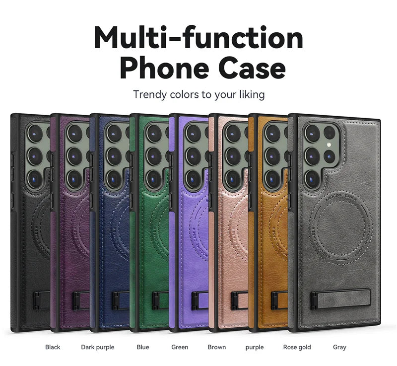 MagSafe Leather Kickstand Case Samsung