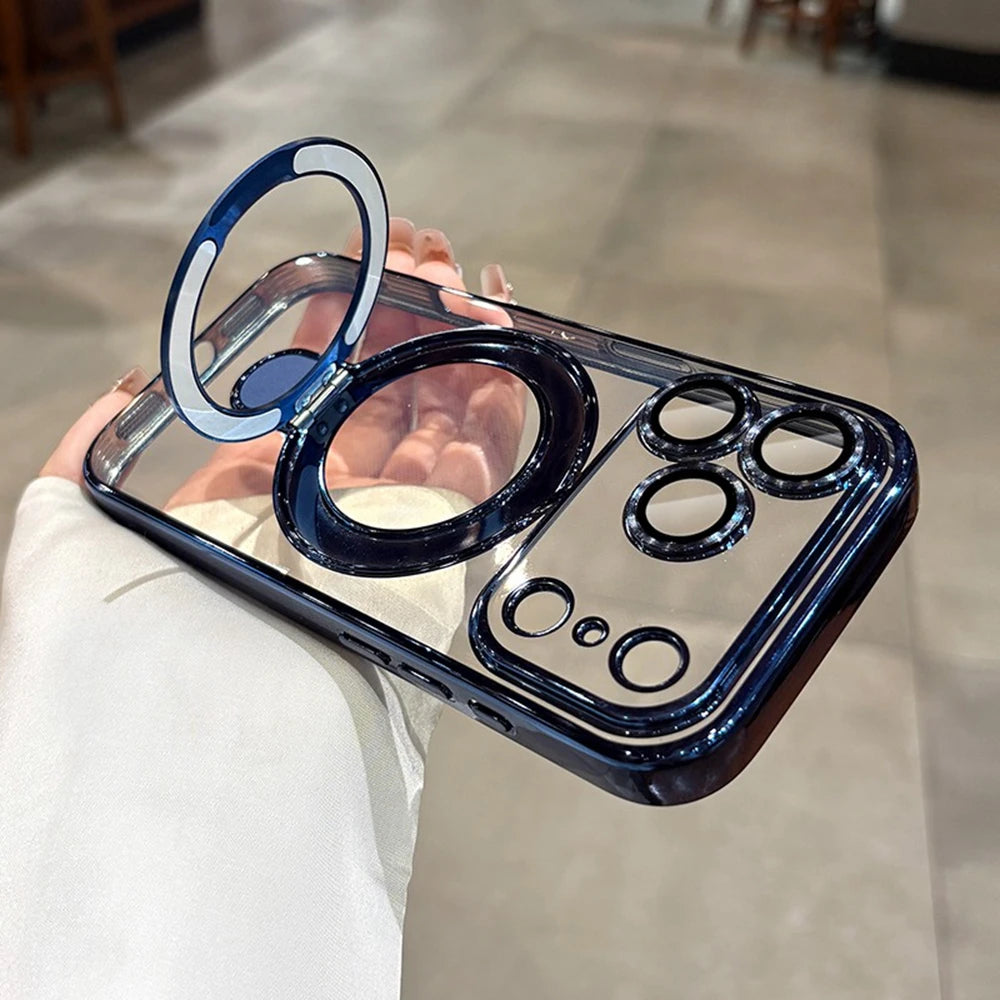 Orange MagSafe Stand Case for iPhone