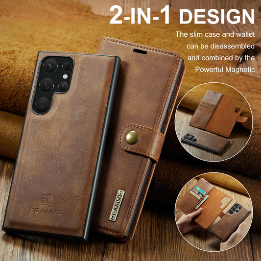 Magnetic Leather Wallet Case for Samsung