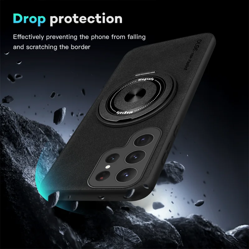 MagSafe Ring Leather Case for Samsung