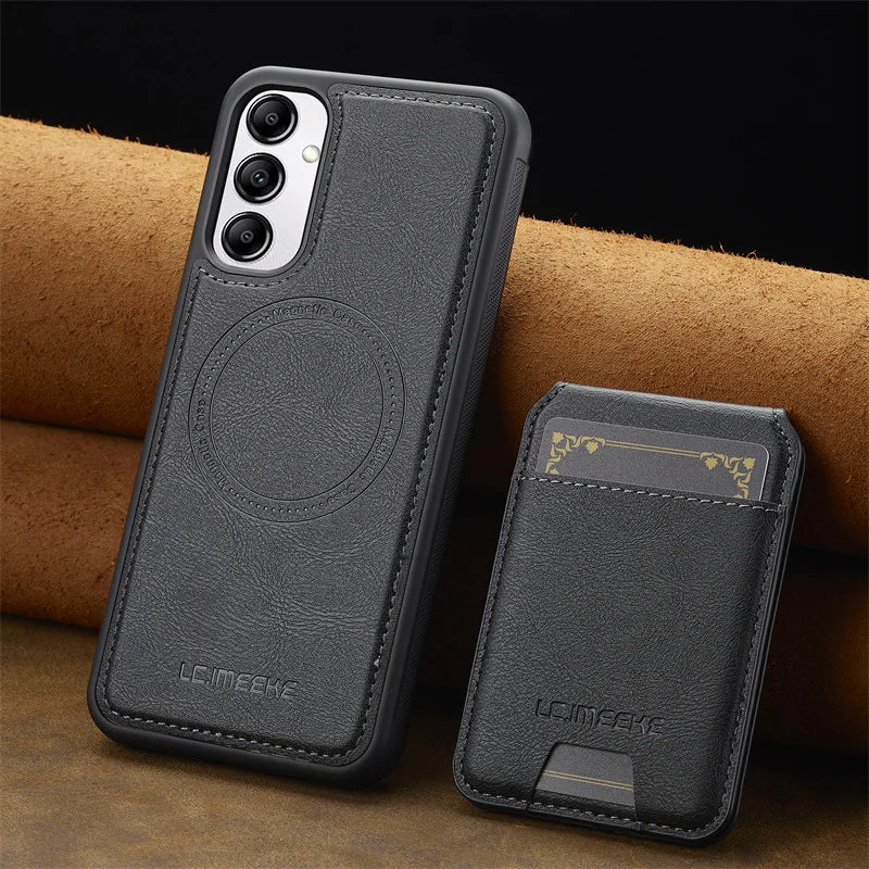 MagSafe Leather Card Holder Case Samsung