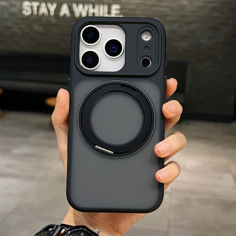 MagSafe Matte Rotating Stand iPhone Case