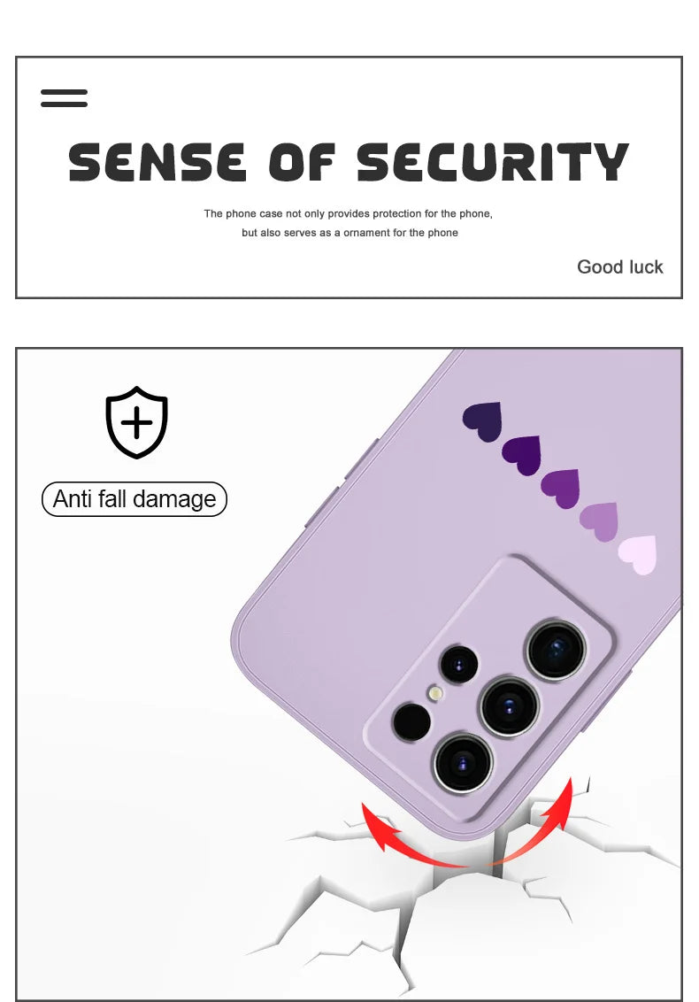 Gradient Heart Case for Samsung Galaxy