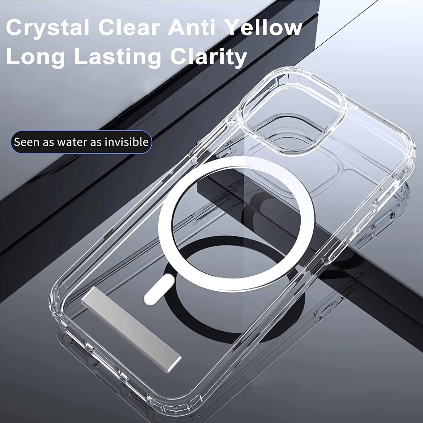 MagSafe Clear Kickstand Shockproof Case