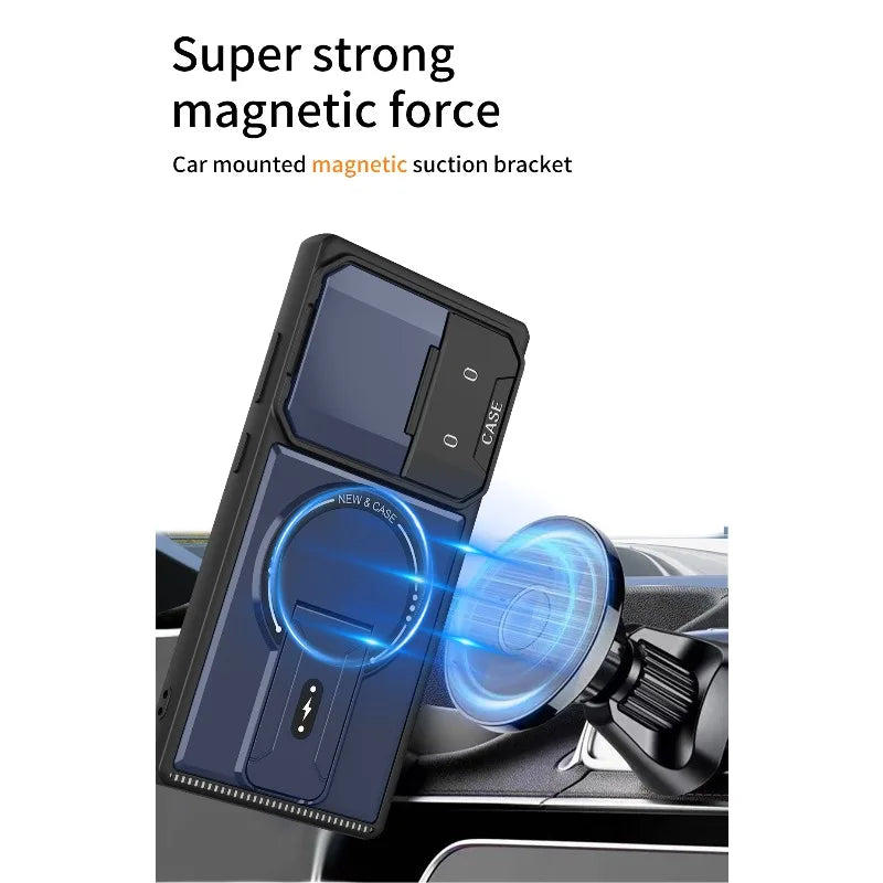 Magnetic Bracket Phone Case Samsung